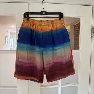 Marni Watercolor Stripe Shorts